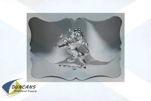 Traditional Lion Buckle - Chrome