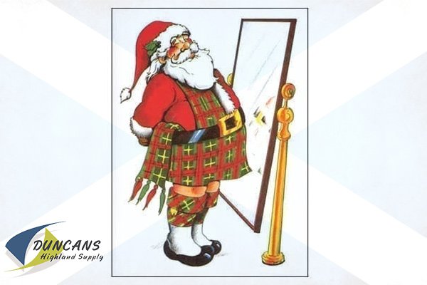 Santa in a Kilt Cards