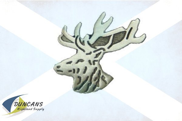 Stag's Head Lapel Pin